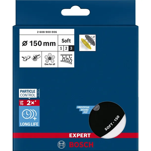 bosch-expert-multihole-backing-pad-150mm-soft-m8-5-16