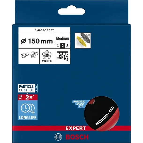 bosch-expert-multihole-backing-pad-150mm-medium-m8-5-16