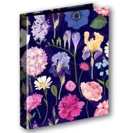 segregator-a4-2-hortensja-na-ciemnym-tle-folia-mat-nie-rysujaca-tt9399-pen