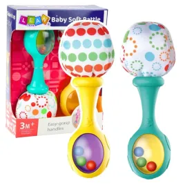 zestaw-grzechotki-z-miekka-pileczka-wzorki-zolta-zielona-2szt-lean-toys