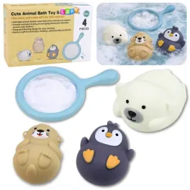 zestaw-zabawki-do-kapieli-lowienia-gumowe-zwierzatka-sitko-pastelowe-4-el