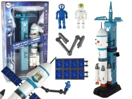 zabawka-misja-kosmiczna-rakieta-astronauci-wyrzutnia-15-elementow-lean-toys