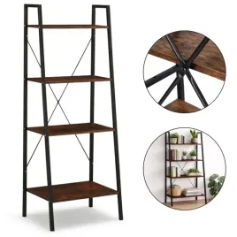 loftowy-wielofunkcyjny-4-poziomowy-regal-czarny-60-x-35-x-147cm-blat-braz