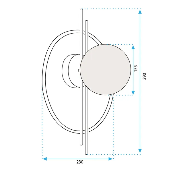 lampa-scienna-kinkiet-czarny-biala-kula-toolight-e27-maksymalna-moc-pojedynczego-zrodla-swiatla-60-w
