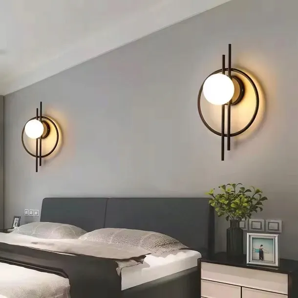 lampa-scienna-kinkiet-czarny-biala-kula-toolight-e27-liczba-punktow-swiatla-1