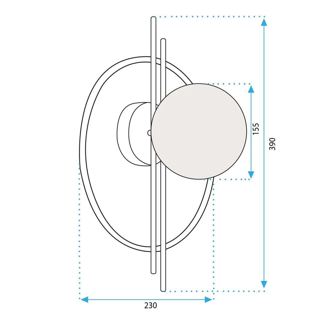 lampa-scienna-kinkiet-czarny-biala-kula-toolight-e27