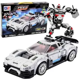 klocki-konstrukcyjne-samochod-wyscigowy-robot-2w1-bialy-320-el-lean-toys