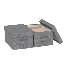 enumail-pojemnik-na-przechowywanie-z-pokrywa-organizer-2-sztuki-szary