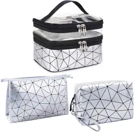 lecylanker-3-piece-transparent-women-s-cosmetic-bag-set