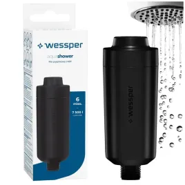 filtr-do-wody-prysznica-wessper-aquashower-kdf-zmiekcza-wode-czarny-7500l