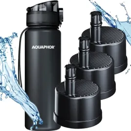 aquaphor-zestaw-bidon-butelka-filtrujaca-wode-czarna-05l-3x-filtr-solidna