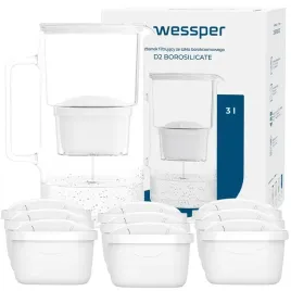 dzbanek-filtrujacy-szklany-wessper-aquamax-3l-10x-filtr-do-wody
