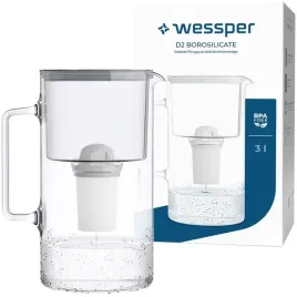 dzbanek-filtrujacy-szklany-wessper-3l-szary-1x-filtr-aquaclassic