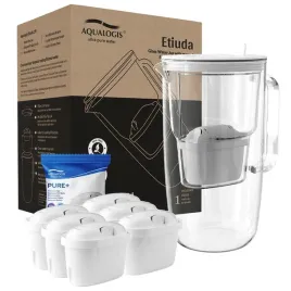 szklany-dzbanek-filtrujacy-etiuda-bialy-6-wkladow-pure