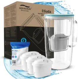 dzbanek-filtrujacy-szklany-filtry-do-wody-etiuda-aqualogis-3-wklady-pure