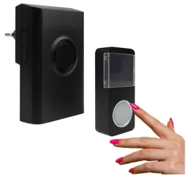 dzwonek-do-drzwi-bezprzewodowy-do-gniazdka-wtyczkowy-bim-02-150m-czarny