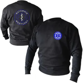 bluza-czarna-ratownik-medyczny-eskulap-haft