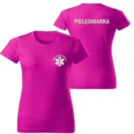 koszulka-damska-z-haftem-pielegniarka-fucsia