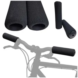 chwyty-rowerowe-raczki-gripy-veloxo-foamgrip-czarne-wciskane-130mm-pianka