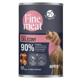 pet-republic-fine-meat-danie-z-cieleciny-mokra-karma-dla-psa-90percent-miesa-400g
