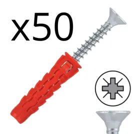 kolki-rozporowe-10x60-wkrety-6x80-stozkowe-pz3-50szt-wkret-met-klimas-sfxp-