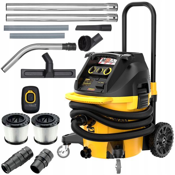 Odkurzacz przemysłowy 1400W 38l klasa M DeWALT DWV905M + zestaw DWV9350