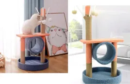 drapak-dla-kota-z-legowiskiem-i-zabawkami-754040-cm