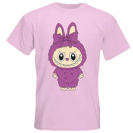 koszulka-labubu-t-shirt-z-nadrukiem-labubu-50-wzorow-do-wyboru-rozowa