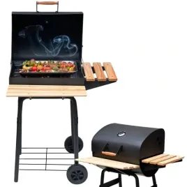 grill-weglowy-ogrodowy-duzy-przenosny-bbq-z-polkami-zamykany-termometr