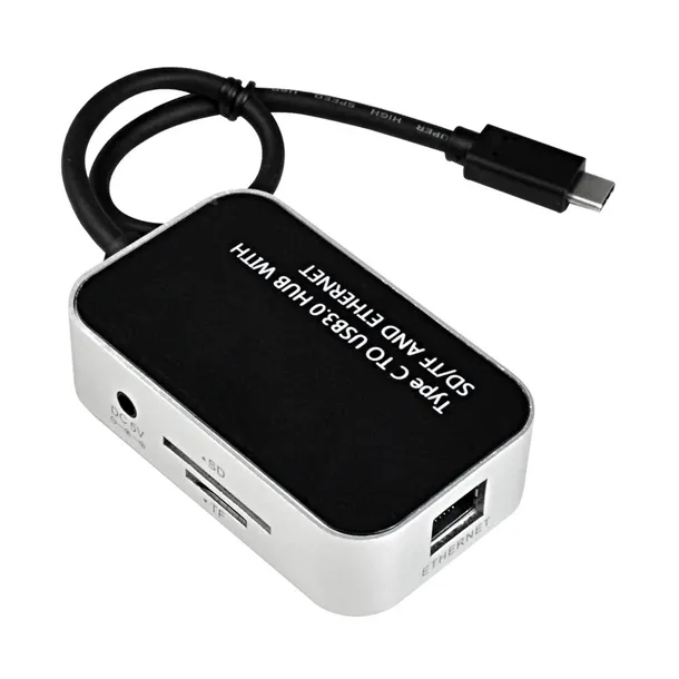 adapter-hub-c-do-usb-czytnik-kart-sd-tf-stan-nowy