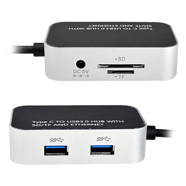 adapter-hub-c-do-usb-czytnik-kart-sd-tf-stan-nowy