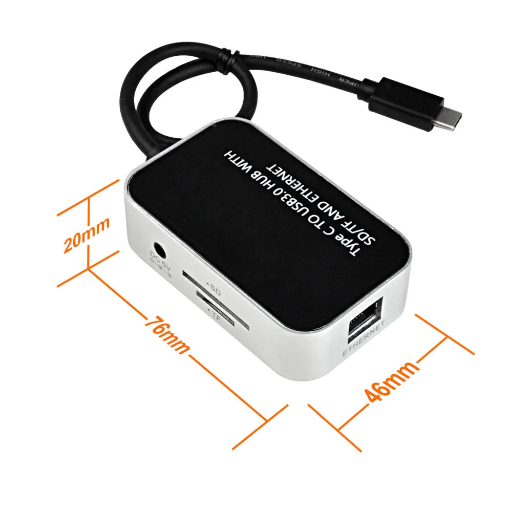 adapter-hub-c-do-usb-czytnik-kart-sd-tf-stan-nowy