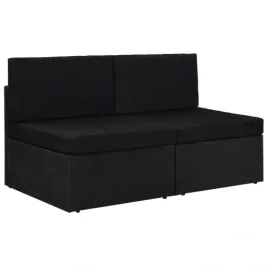 sofa-modulowa-2-osobowa-rattan-pe-czarna