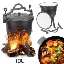 kociolek-mysliwski-emaliowany-10l-garnek-wegierski-ognisko-grill-pieczonki