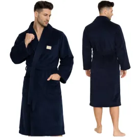 szlafrok-meski-miekki-polarowy-bawelniany-elegancki-granatowy-wiazany-m-l