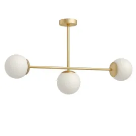 lampa-wiszaca-sufitowa-zlota-zyrandol-biale-kule-3x-led-e27