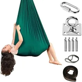 hamak-chusta-do-jogi-rozciagania-cwiczen-akcesoria-montazowe-ciemnozielony