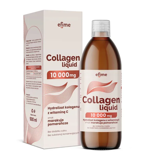 Efime Collagen 10 000 mg marakuja pomarańcza 500 ml