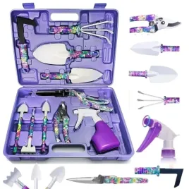 walizka-narzedzi-ogrodniczych-dla-kobiet-zestaw-10-elementow-fioletowe