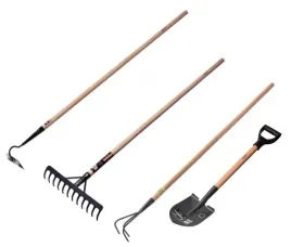 narzedzia-ogrod-motyka-grabie-spulchniacz-saperka