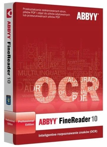 ABBYY FineReader 10 Professional WIN BOX / Licencja Bezterminowa Komercyjna