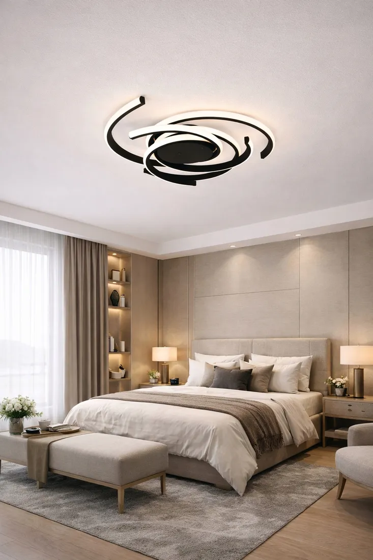 lampa-led-sufitowa-plafon-eko-zyrandol-led-nowoczesna-pilot-stan-nowy