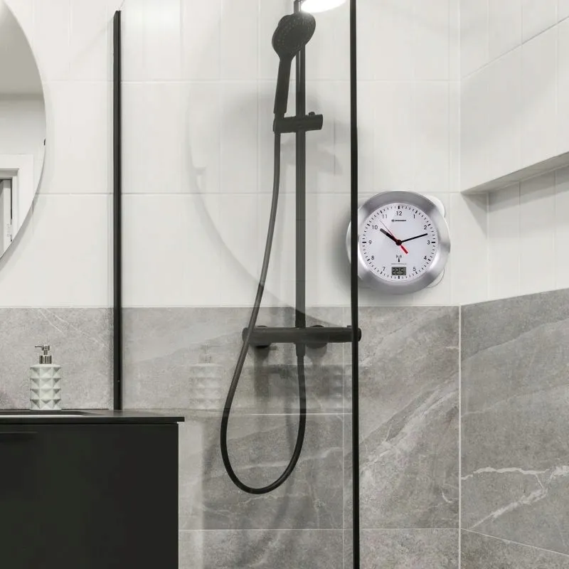 zegar-scienny-bresser-bialy-17cm-stan-nowy