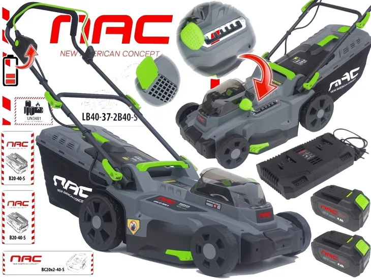 NAC KOSIARKA AKUMULATOROWA LB40-37-2B40-S akumulator 40V 4Ah Li-Ion 37cm