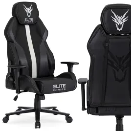 fotel-gamingowy-obrotowy-ergonomiczny-krzeslo-dragon-nexon-czarny-bialy