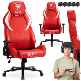 obrotowy-fotel-czerwony-dla-gracza-ergonomiczny-dragon-nexon