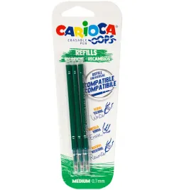 wklad-carioca-oops-wymazywalny-zielony-43041-04-blister-3-szt