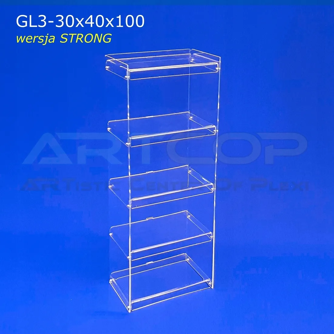 gablota-stojaca-witryna-strong-30x40x100cm-z-plexi-do-sklepu-apteki-bhp-stan-nowy