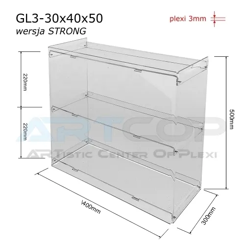 gablota-stojaca-witryna-strong-30x40x50cm-z-plexi-szafka-do-sklepu-apteki-stan-nowy