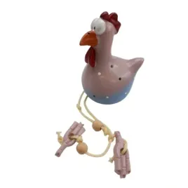 recznie-malowana-figura-zywica-ogrod-kogut-niebies